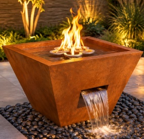 WFP01-Corten Steel Gas Fire Bowl